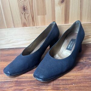 Navy Stuart Weitzman Block Heel